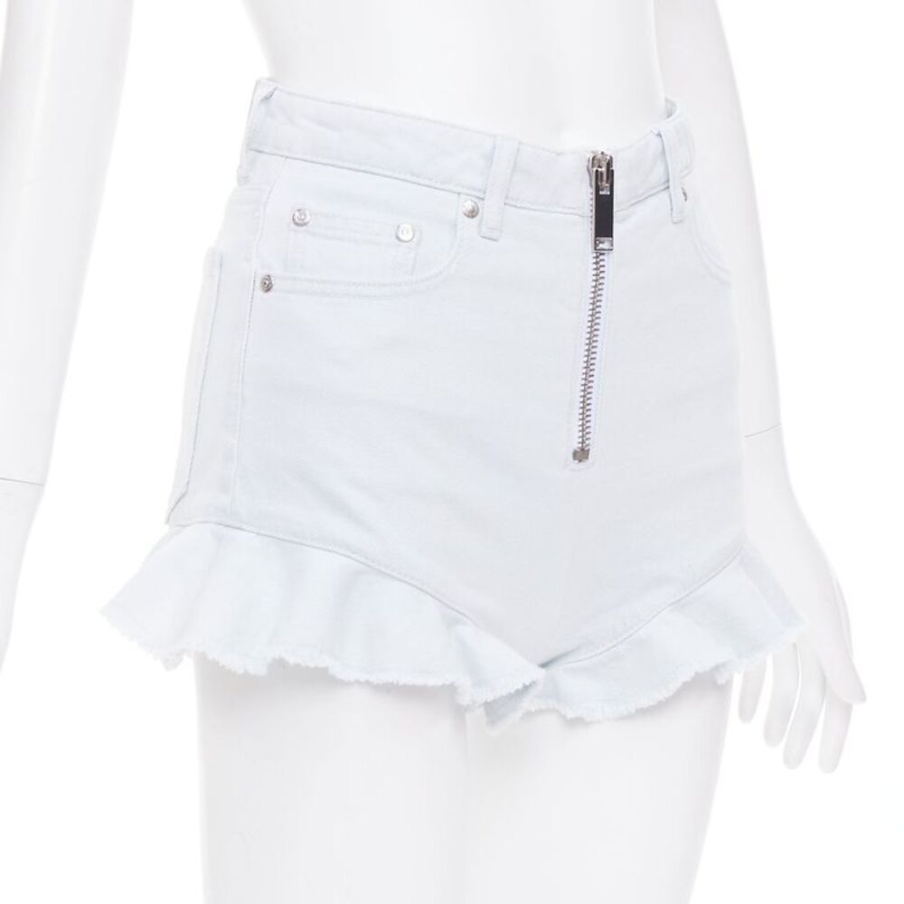 Msgm Ruffle Hem Mini Shorts - Picture 3 of 9